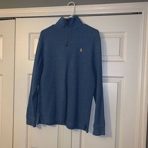 Polo Half Zip Cotton Pullover